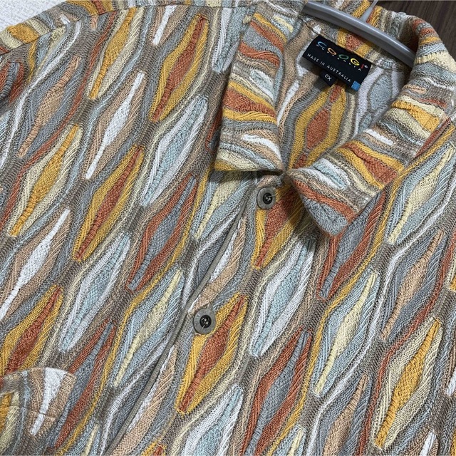 激レア COOGI クージー 3Dニット 総柄シャツ オーストラリア製 大割引