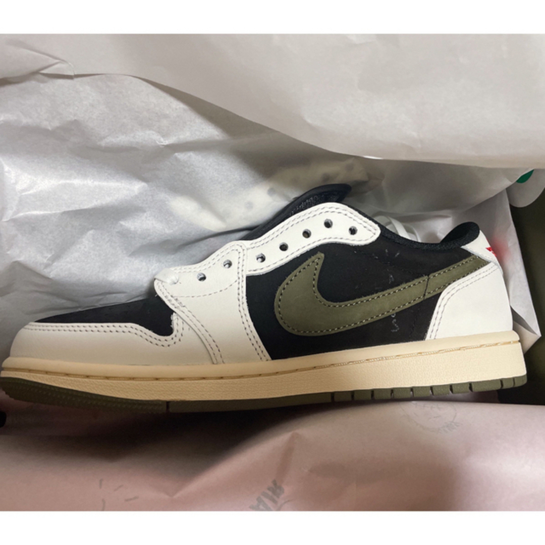 Travis Scott Jordan 1 Low トラビススコット オリーブ