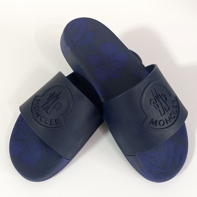 新品未使用 モンクレール moncler シャワーサンダル NAVY 39 最も信頼