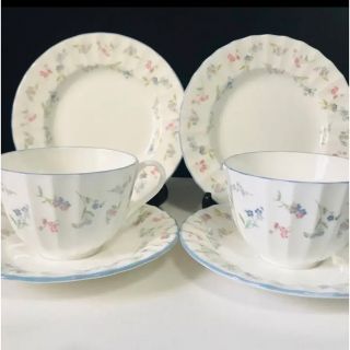 ロイヤルウースター(Royal Worcester)のロイヤルウースター  勿忘草　トリオセット(食器)