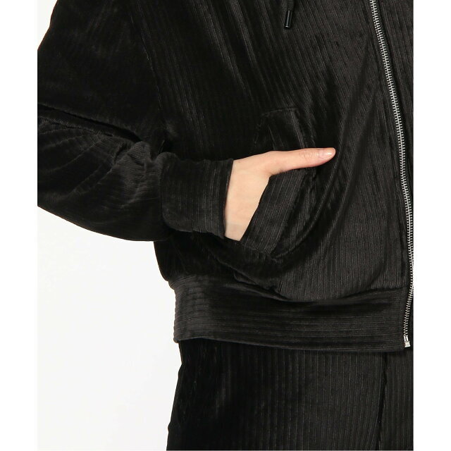 GUESS(ゲス)の【ブラック(BLK)】GUESS パーカー (W)Hooded Zip-Up レディースのトップス(パーカー)の商品写真