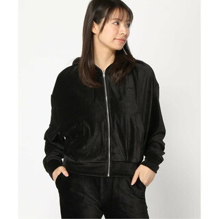 ゲス(GUESS)の【ブラック(BLK)】GUESS パーカー (W)Hooded Zip-Up(パーカー)