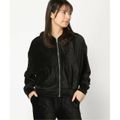 【ブラック(BLK)】GUESS パーカー (W)Hooded Zip-Up