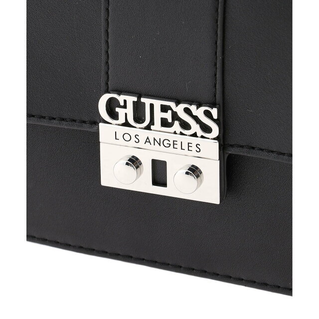 GUESS(ゲス)の【ブラック(BLA)】(W)EVIE Medium Flap レディースのバッグ(ショルダーバッグ)の商品写真