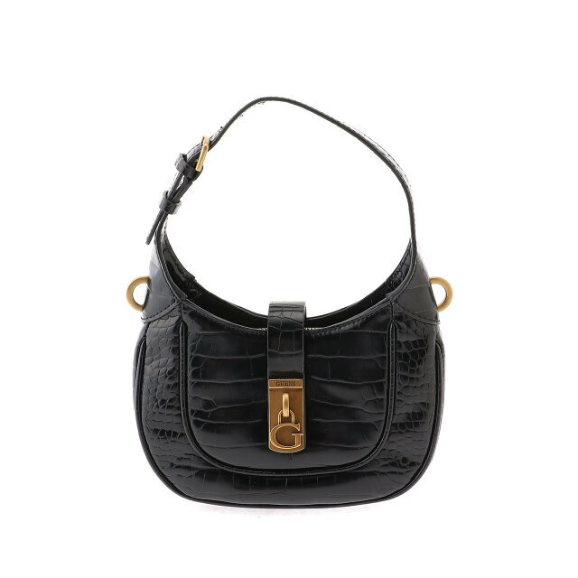 GUESS(ゲス)の【ブラック(BLA)】GUESS ハンドバッグ ホーボー (W)MAIMIE Mini Hobo レディースのバッグ(ショルダーバッグ)の商品写真