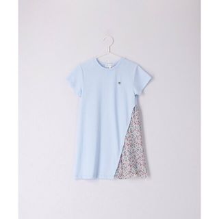 ロペピクニック(Rope' Picnic)の【サックス（48）】【KIDS】小花柄プリーツドッキングワンピース(ワンピース)