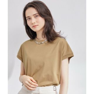 ロペ(ROPE’)の【ベージュ（27）】【新色追加】【洗える】アームレットキャップスリーブTシャツ(カットソー(長袖/七分))