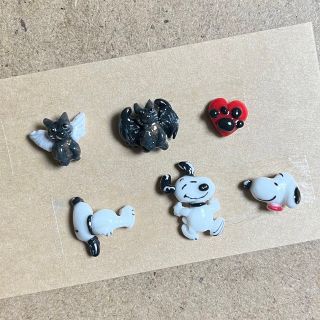 スヌーピー(SNOOPY)の3dネイルパーツ　オーダー【スヌーピー ・ネコ】(デコパーツ)