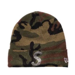 シュプリーム(Supreme)のSupreme New Era® Swarovski® SロゴBeanie カモ(ニット帽/ビーニー)