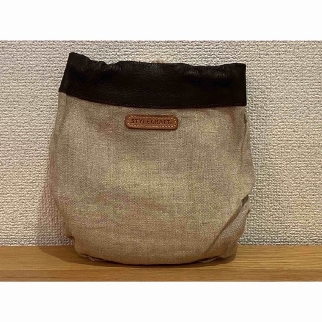 STYLECRAFT 巾着型バッグ DK-02 上代3.5万 4