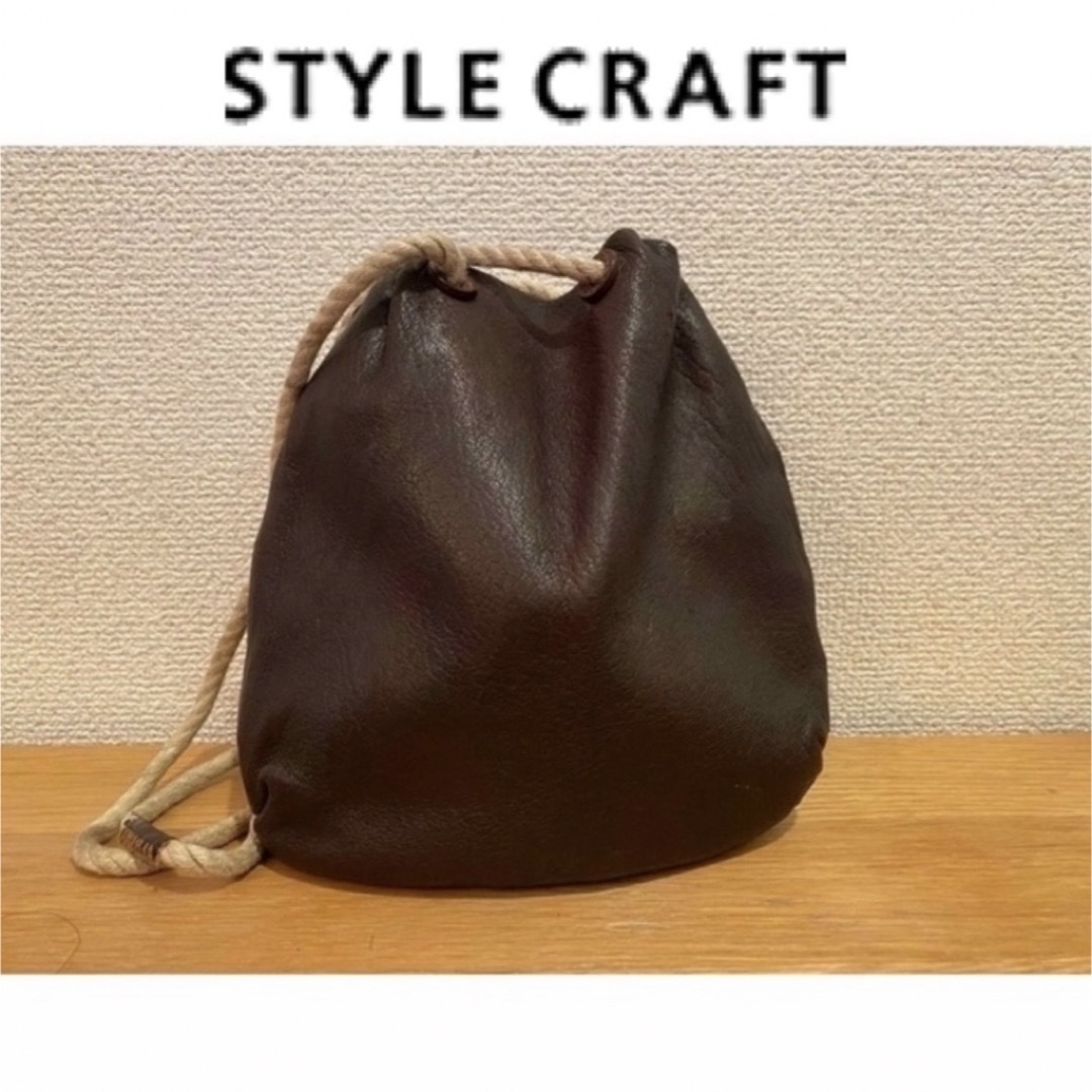 STYLECRAFT 巾着型バッグ DK-02 上代3.5万 1