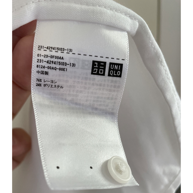 UNIQLO(ユニクロ)のバンドカラーブラウス レディースのトップス(シャツ/ブラウス(長袖/七分))の商品写真