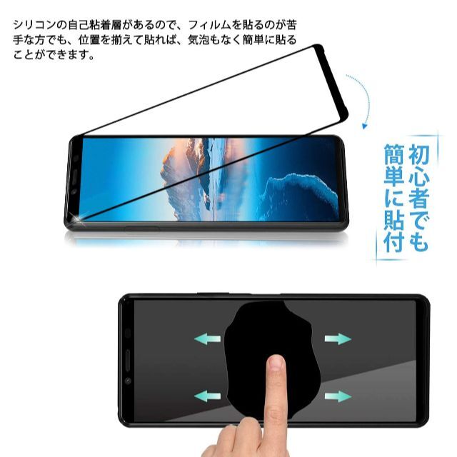 2枚入り】 Xperia 10 II 用 ガラスフィルム 高透過率 全面保護 の通販 by Sunny shop｜ラクマ