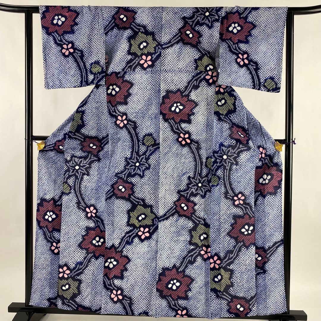 浴衣 名品 身丈159.5cm 裄丈61.5cm 綿 【中古】 【在庫処分】 51.0%OFF