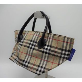 バーバリーブルーレーベル(BURBERRY BLUE LABEL)のBURBERRYS　ブルーレーベル　ノバチェック　ハンドバッグ　　船型(ハンドバッグ)