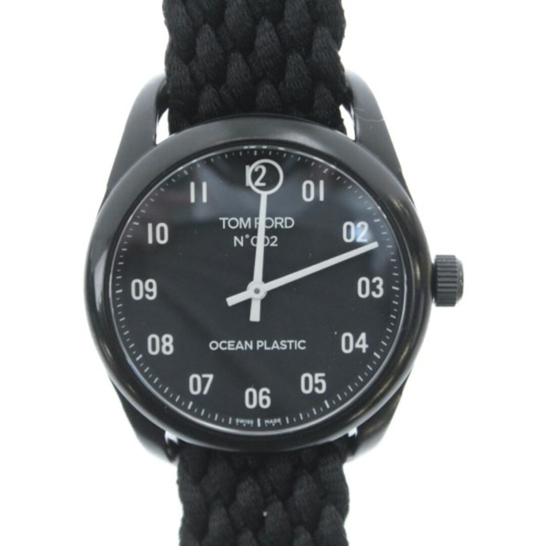 TOM FORD - TOM FORD トムフォード 腕時計 - 黒 【古着】【中古 TOM FORD - TOM FORD トムフォード 腕時計 - 黒 【古着】【中古