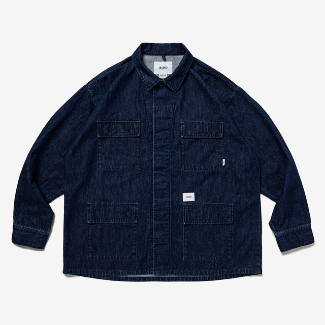 WTAPS JMOD LS COTTON DENIM PASTHG INDIGO