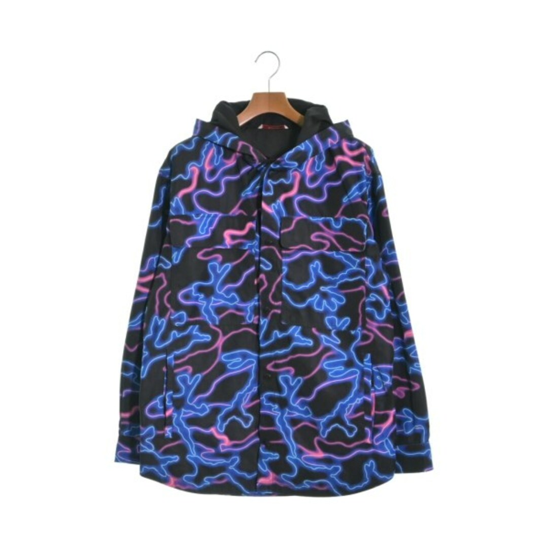 VALENTINO ブルゾン 46(M位) 黒x青xピンク等(総柄) 【古着】【中古】 VALENTINO ブルゾン 46(M位) 黒x青xピンク等(総柄) 【古着】【中古】