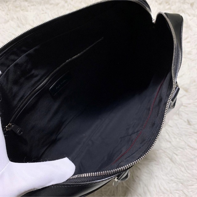 新品・未使用】ポールスミス ビジネスバッグ 2way レザー A4収納 黒