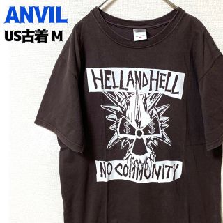 アンビル(Anvil)のUS古着 anvil アンビル 半袖Tシャツ バンドT ヘルアンドヘル プリント(Tシャツ/カットソー(半袖/袖なし))