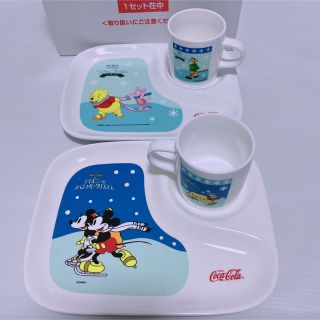 未使用☆ディズニー　ティータイムコース　トレー&カップペアセット(食器)