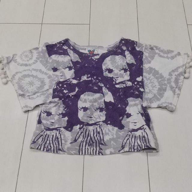 子供 女の子 Tシャツ 半袖 カットソー キッズ/ベビー/マタニティのキッズ服女の子用(90cm~)(Tシャツ/カットソー)の商品写真