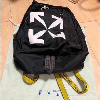 Off white リュック　メンズ　ナイロン　ネイビー　希少