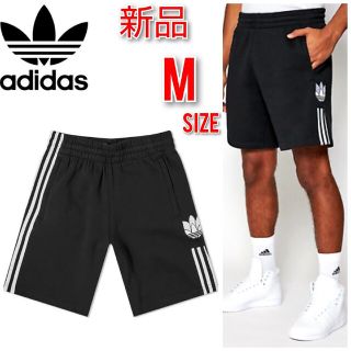 アディダス(adidas)のM アディダスオリジナルス ハーフパンツ ブラック ショートパンツ 黒 短パン(ショートパンツ)