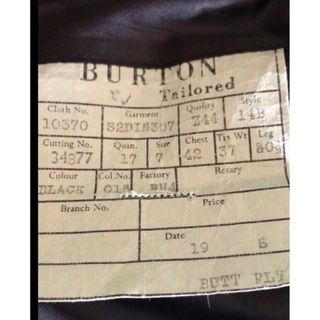□ BURTON / バートン タキシード ジャケット