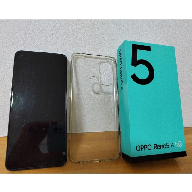 中古 OPPO RENO5 A NA SIMフリー スマートフォン アイスブルー 【一部
