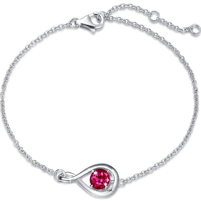 X931 7月 ルビー ブレスレット k18 18金 シルバー925 【70%OFF】 www