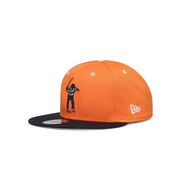 NEW ERA(ニューエラー)のEASTSIDE GOLF NEW ERA ORANGE x NAVY  スポーツ/アウトドアのゴルフ(ウエア)の商品写真