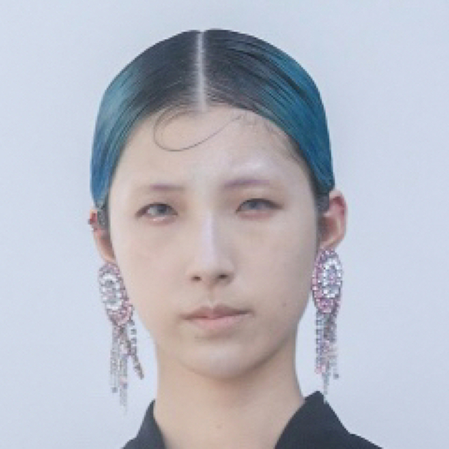 希少マメクロゴウチpastel crystal fringe earrings 適切な価格 30.0