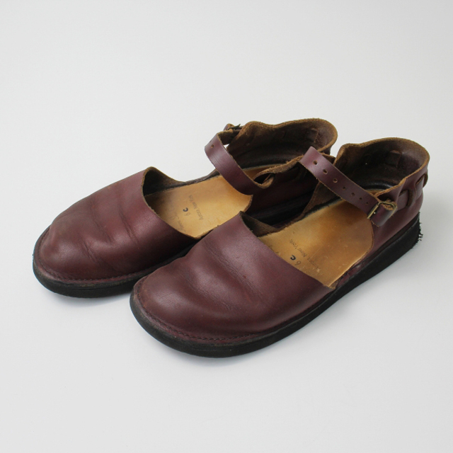 AURORA SHOES オーロラシューズ NEW CHINESE ニュー チャイニーズ ストラップシューズ 6C/ブラウン系 エンジ【2400013303002】 レディースの靴/シューズ(その他)の商品写真