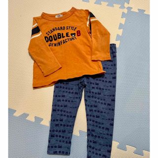 ホットビスケッツ(HOT BISCUITS)のミキハウス⭐️ロングTシャツandパンツセット(Tシャツ/カットソー)