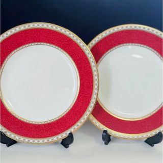 ウェッジウッド(WEDGWOOD)のウェッジウッド　ユーランダー　ルビー　レッド　17.5cm ２枚(食器)