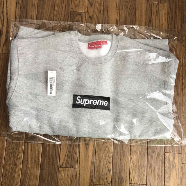 Supreme Box Logo Crewneck Heather Grey M - www.sorbillomenu.com