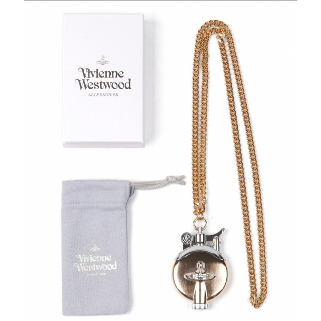 Vivienne Westwood(ヴィヴィアンウエストウッド)のラスト1個！vivienne westwoodチェーン付オイルライター ピンク レディースのファッション小物(その他)の商品写真