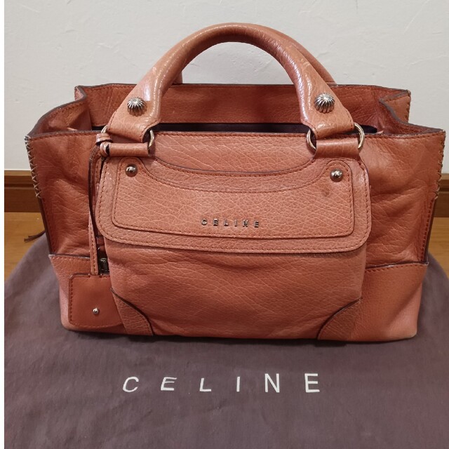 セリーヌ　CELINE ハンドバッグ　ブギーバッグ チャーム　ブラウン　レザー