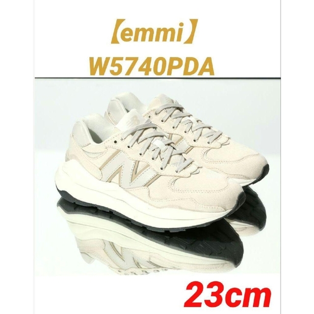 New Balance(ニューバランス)の①【新品未使用／emmi】ニューバランス W5740PDA 23cm　BEIGE レディースの靴/シューズ(スニーカー)の商品写真