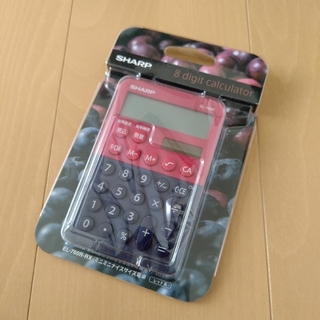 シャープ(SHARP)のSHARP  8 digit calculator  ミニミニナイスサイズ電卓(OA機器)