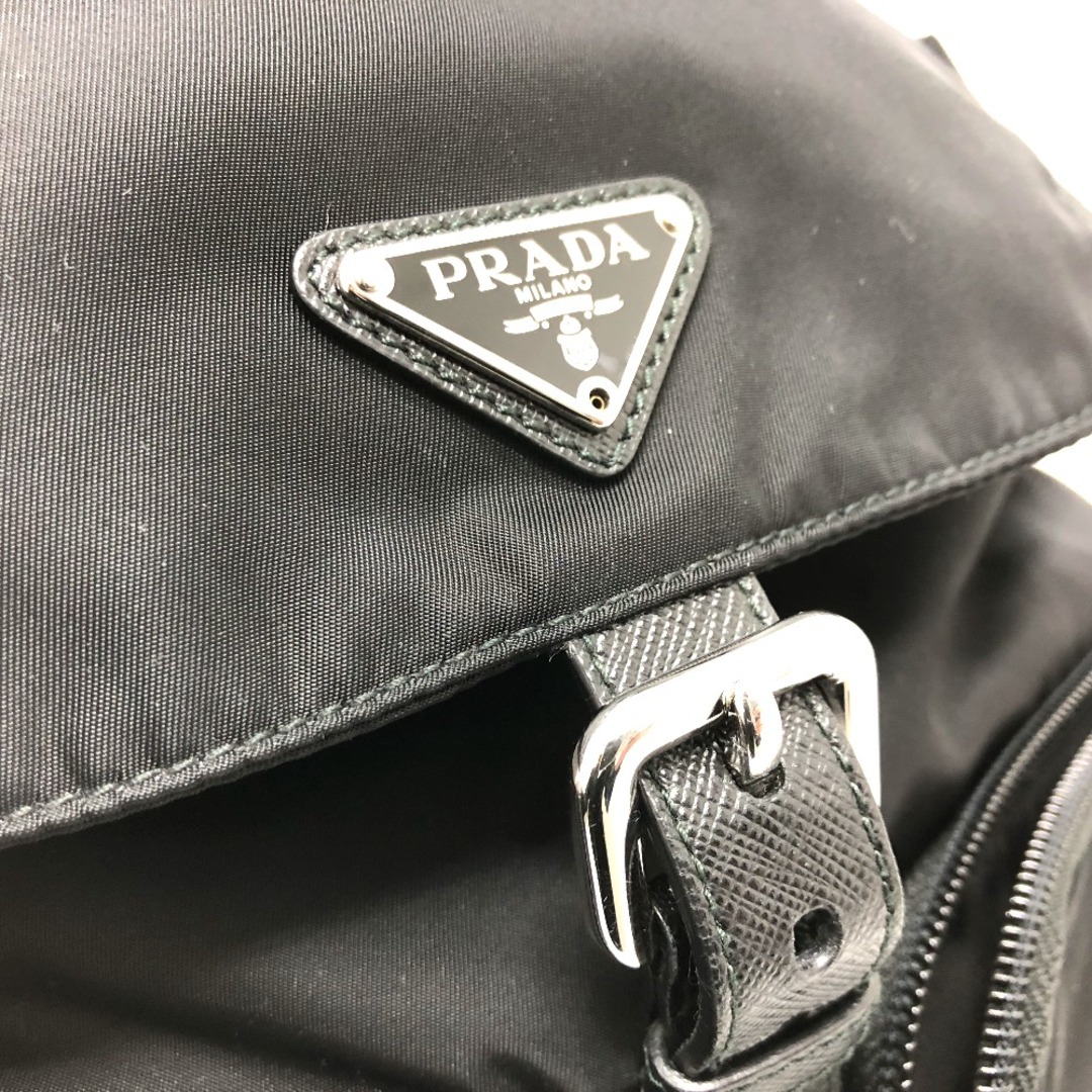 プラダ PRADA バックパック 1BZ005 トライアングルロゴ リュックサック リュックサック ナイロン ブラック 美品