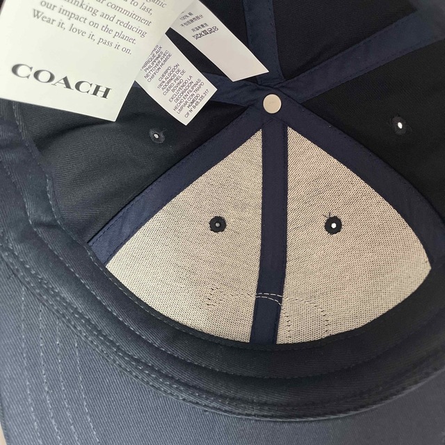 コーチ COACH コットン レザー ヴァーシティー C ロゴ キャップ