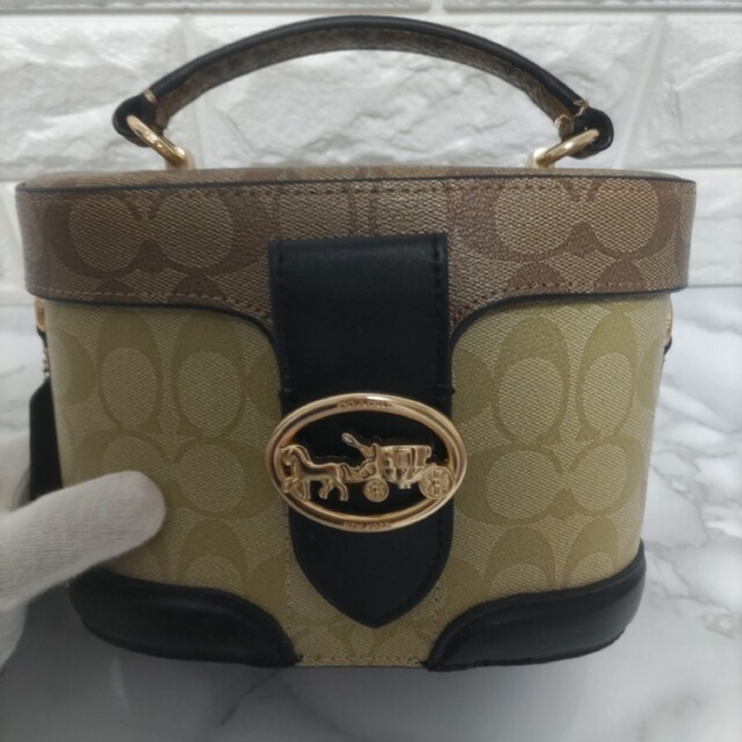 COACH コーチ ジョージージェムクロスボディブロックドシグネチャーキャンバス