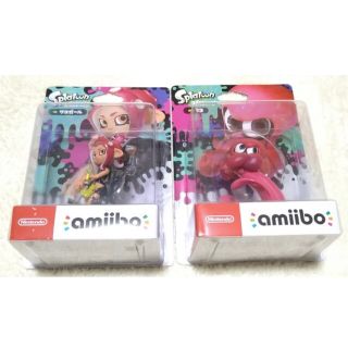 ニンテンドースイッチ(Nintendo Switch)の【新品未開封】amiiboタコ、タコガール 2体セット(ゲームキャラクター)