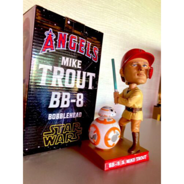 春夏秋冬おさんぽシリーズ E マイク・トラウトスターウォーズ BB-8