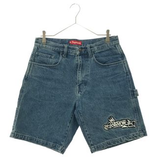 シュプリーム(Supreme)のSUPREME シュプリーム 21SS Handstyle Denim Painter Short ハンドスタイルロゴデニムペインターショーツ ブルー ショートパンツ(ショートパンツ)