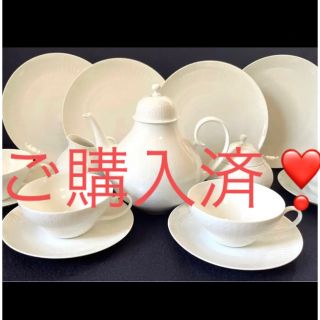 ローゼンタール(Rosenthal)のローゼンタール  ロマンスホワイト　ティーポットセット(食器)