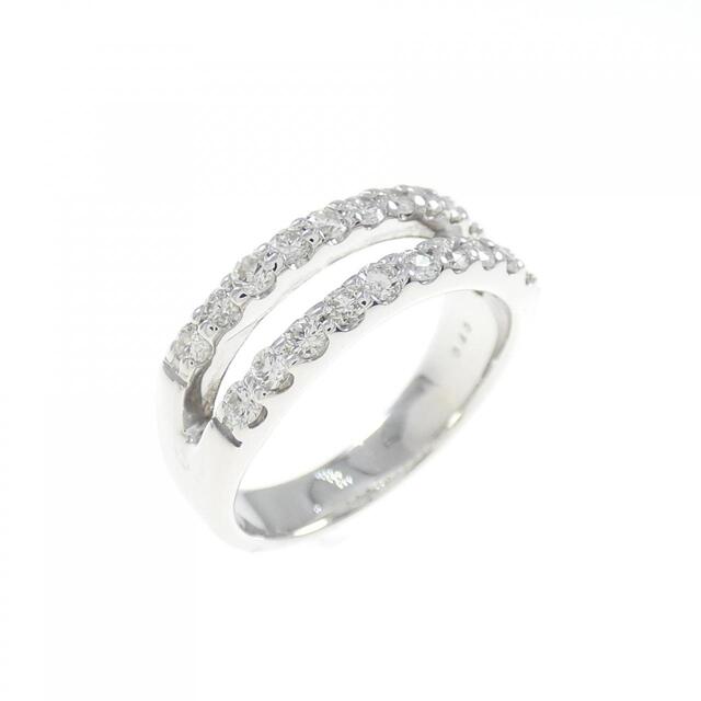 K18WG ダイヤモンド ピンキーリング 0.40CT ☆日本の職人技☆ 37440円