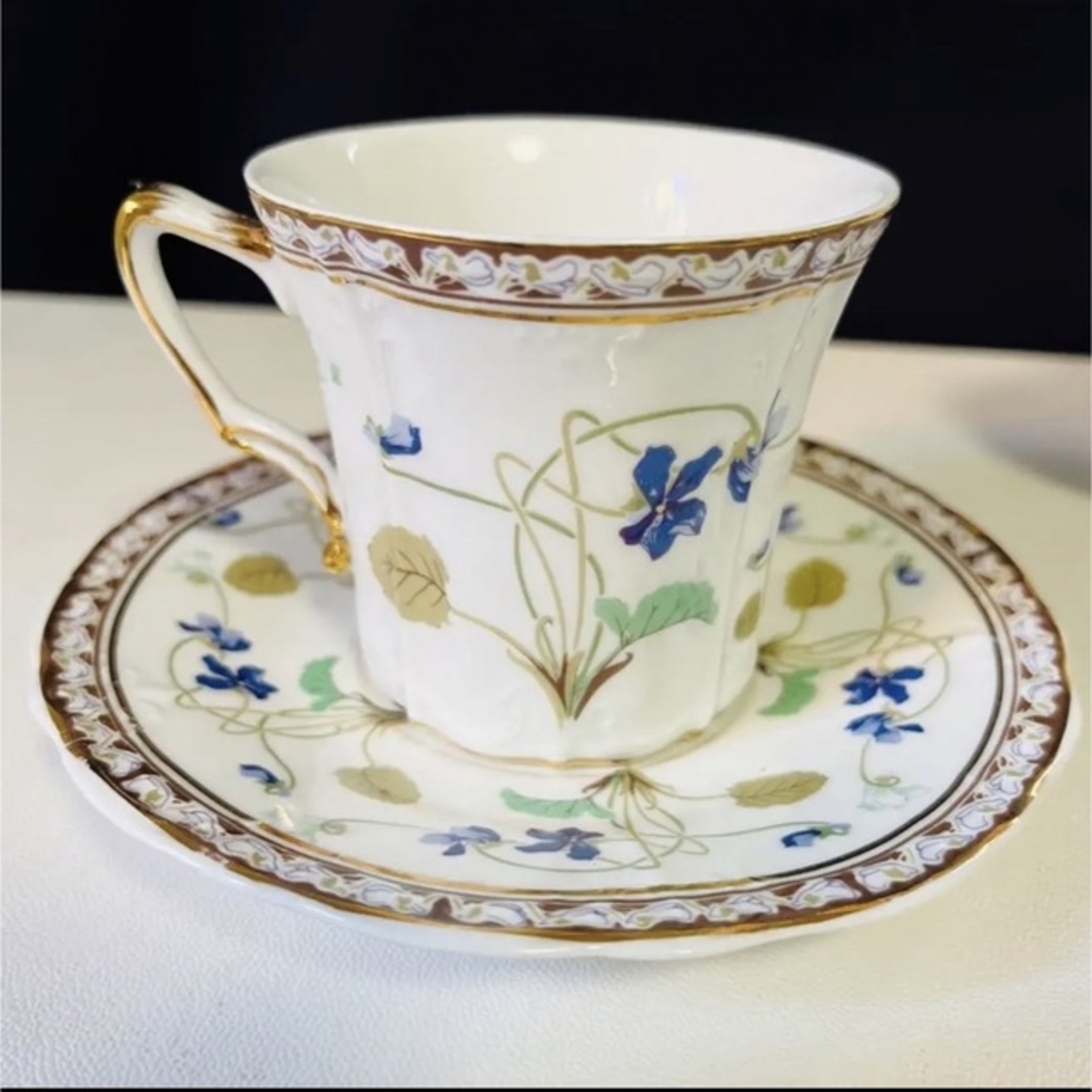 Aynsley China(エインズレイ)のライヒェンバッハ  すみれ　ティーカップ　小皿　③ インテリア/住まい/日用品のキッチン/食器(食器)の商品写真